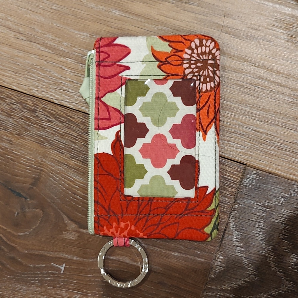 Vera Bradley keyring wallet